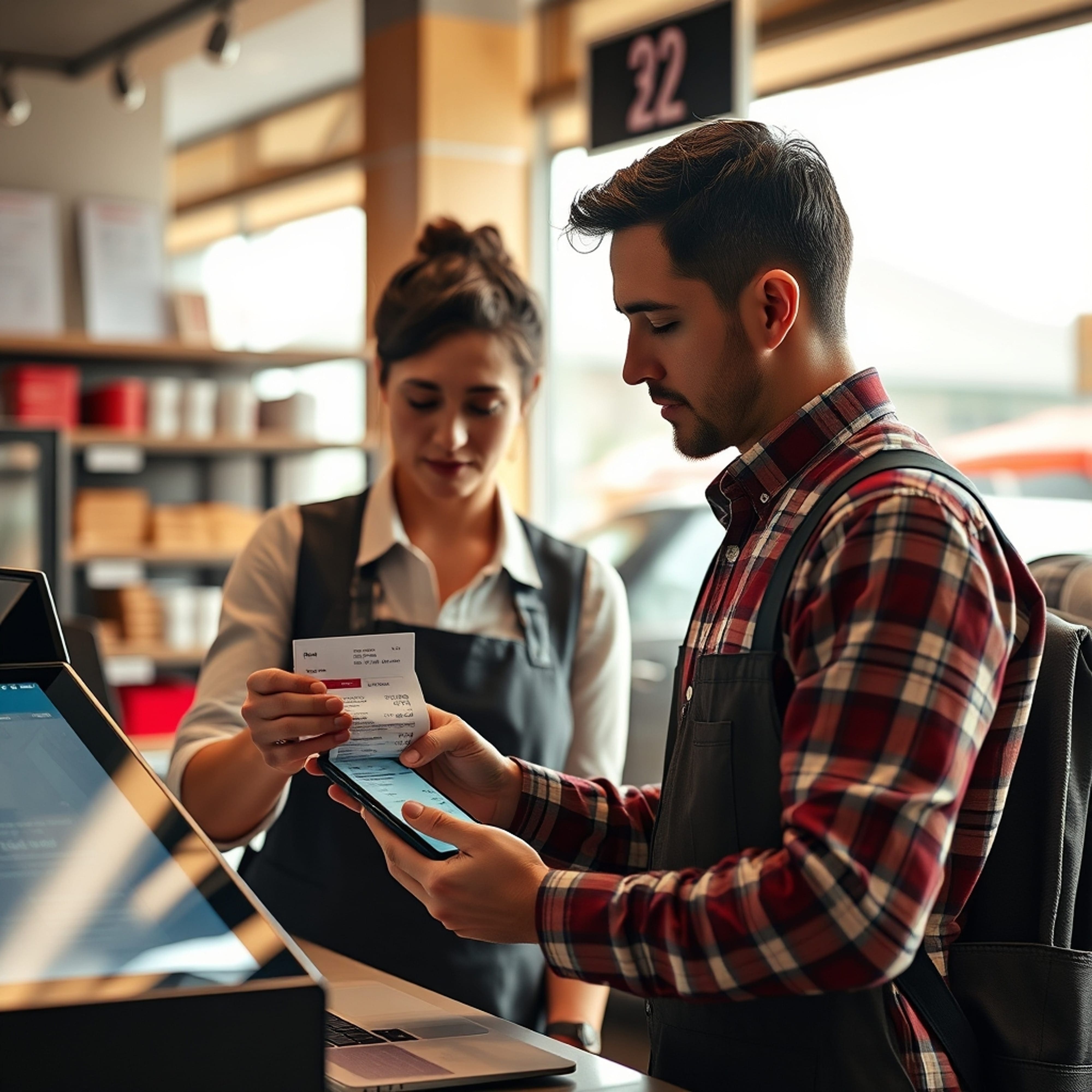 Small business improving local search visibility